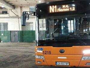 Готови са автобусите за нощния транспорт на София