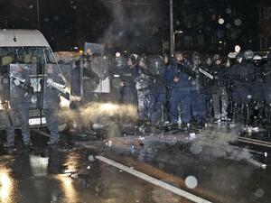 Сблъсъци и ранени след днешния протест в София