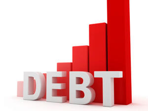 Брутният външен дълг на България се равнява на 88,9% от БВП