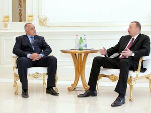 Премиерът Бойко Борисов и президентът на на Азербайджан Илхам Алиев.