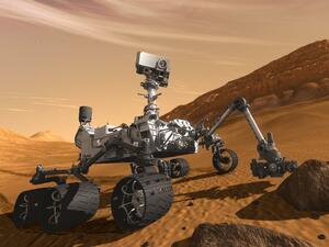 Марсоходът Curiosity "стреля" с лазер по първия си камък