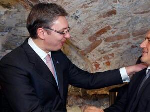 Сръбският президент Александър Вучич благодарил на българския премиер Бойко Борисов