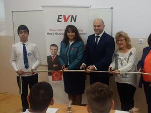 EVN oткри новообзаведена класна стая в Професионална гимназия по механоелектротехника и електроника Бургас