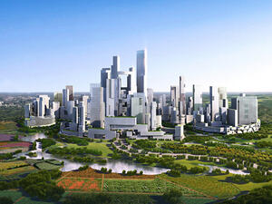 <p>Големият зелен град - 3D графика</p>