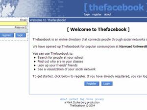 <p>Facebook през 2004 г.</p>