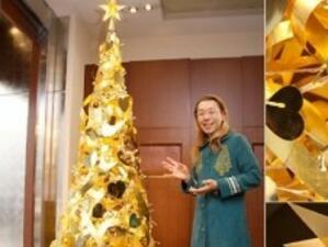 В Токио беше изложена златна елха за 2 млн. долара
