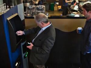Откриват първия банкомат за биткойни в САЩ