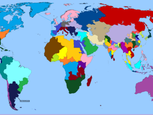 Ето как би изглеждала картата на света, ако всички държави имат 100 милиона население