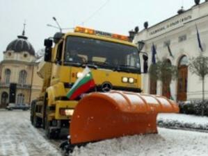 Проблеми с трафика заради снега в София