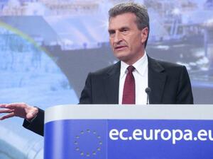 Йотингер: Има опасност от газова криза в Европа през зимата