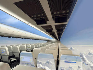 Самолетите на бъдещето ще ни показват панорамната гледка отвън (СНИМКИ/ВИДЕО)