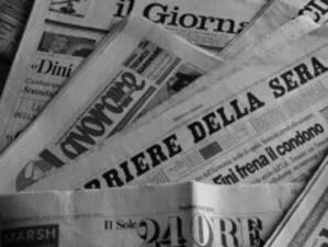 Италия осъмна без вестници, радио и телевизионни предавания