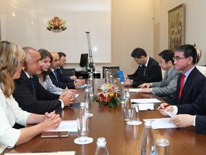 Борисов и Таро Коно обсъдиха увеличаването на инвестиции, търговия и туристи от Япония у нас