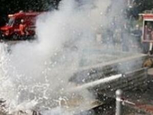 Камион с пропан бутан се самозапали в Пловдив