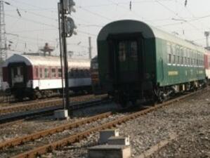 Горя локомотивът на влак по линията Русе-София