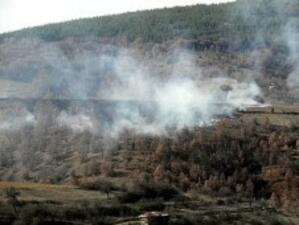 300 дка гора е изгоряла при пожара в Благоевградско