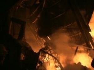 Голям пожар пламна в промишлената зона на Варна*