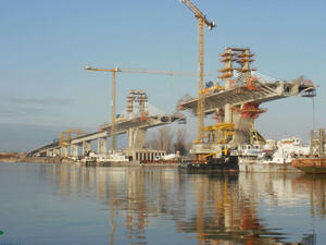 Строежът на Дунав мост 2 завършва до края на ноември
