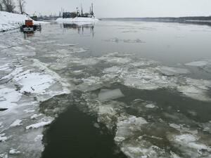 Ледоходът по река Дунав при Видин достигна 40%