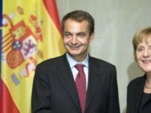 Меркел и Сапатеро обсъдиха положението около чревната инфекция