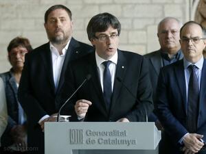 Каталунското правителство обяви, че 90% от гласувалите са за отделяне