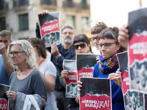 В Каталуня протестират срещу делото на 12 лидери за независимост